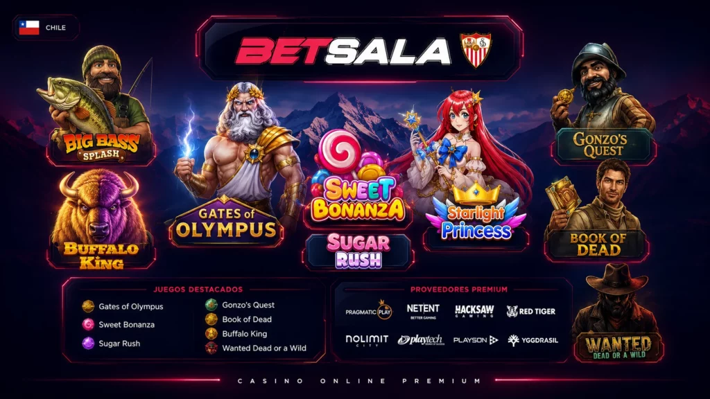 Tragamonedas en Betsala Casino Chile