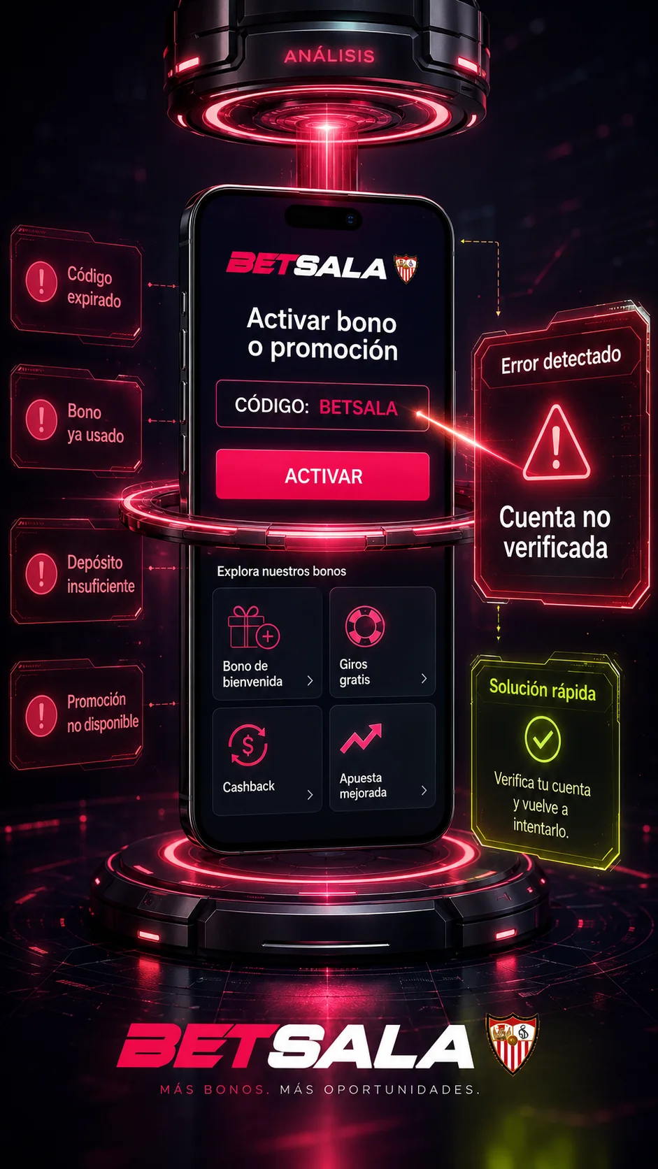 Errores al activar promos