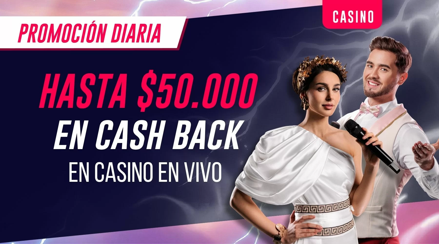 Cashback diario en Casino En Vivo